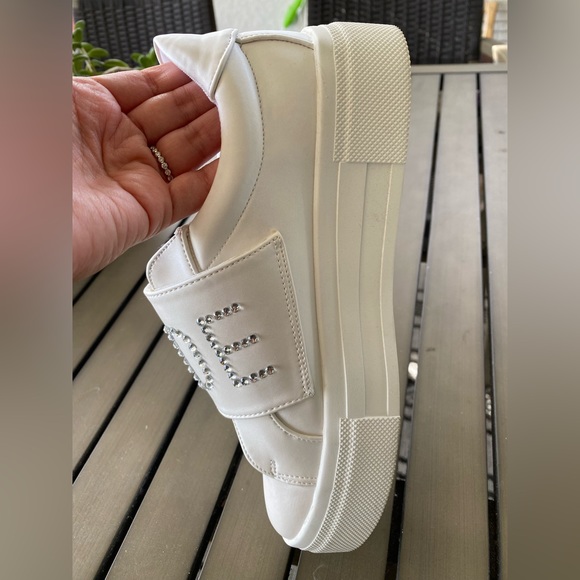 Lulus Bride2Be White Rhinestone Sneakers - Picture 12 of 13